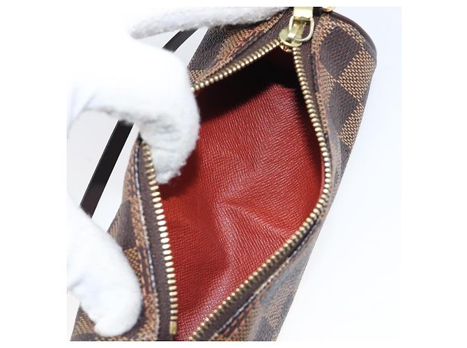 LOUIS VUITTON Damier Ebene Papillon Pouch LV Auth 202021A - vista 12