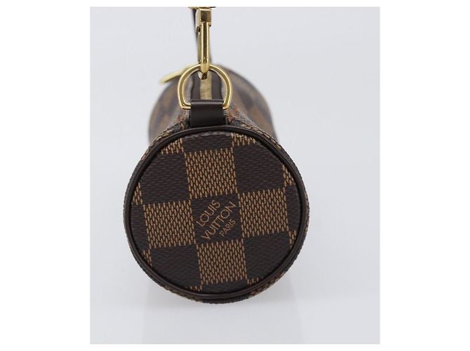 LOUIS VUITTON Damier Ebene Papillon Pouch LV Auth 202021A - vista 3