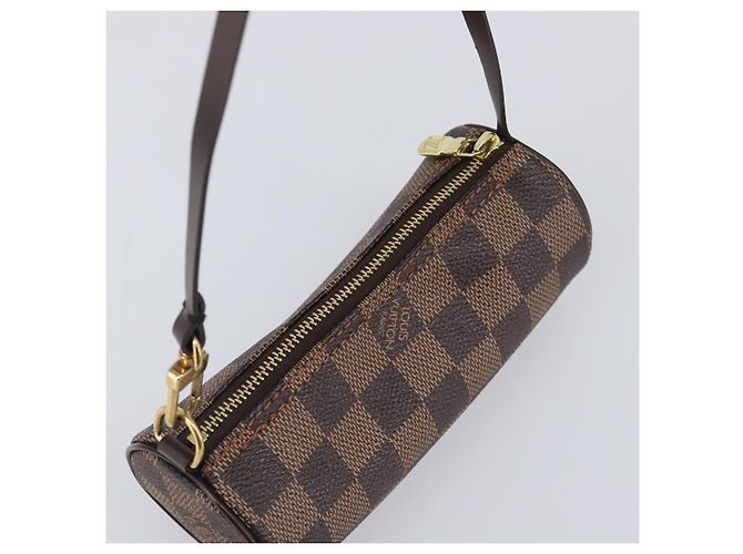 LOUIS VUITTON Damier Ebene Papillon Pouch LV Auth 202021A - vista 6