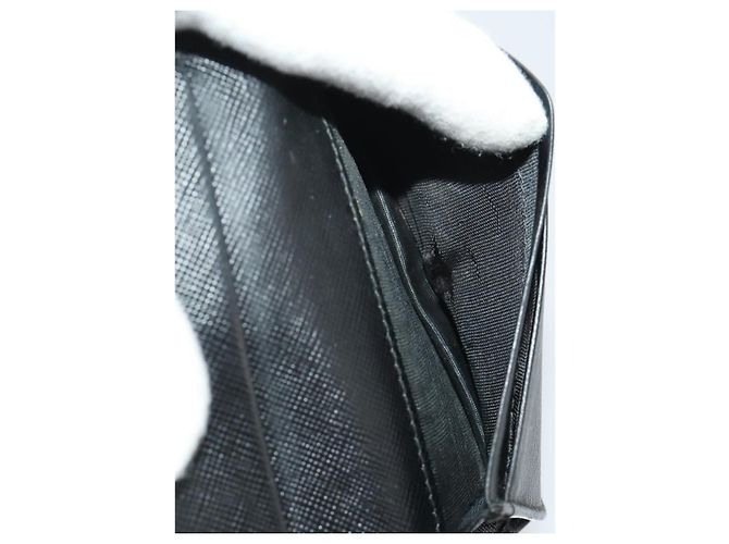 PRADA Pochette Nylon Pelle Set da 4 Blu Nero Marrone Auth 190016 - vista 14