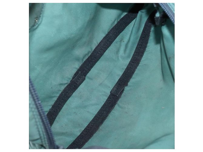 PRADA Pochette Nylon Pelle Set da 4 Blu Nero Marrone Auth 190016 - vista 7