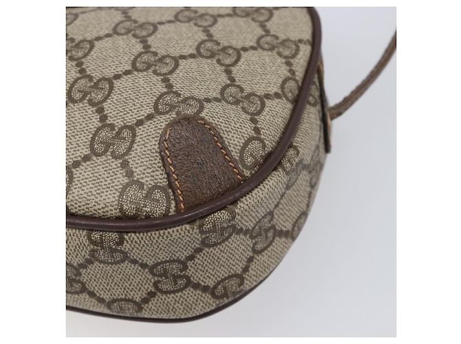 Borsa GUCCI GG Supreme Web Sherry Line PVC Beige Gold 89 02 066 Auth ka6037 D'oro - vista 10