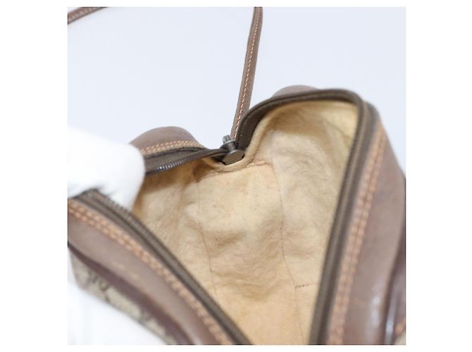 Borsa GUCCI GG Supreme Web Sherry Line PVC Beige Gold 89 02 066 Auth ka6037 D'oro - vista 18