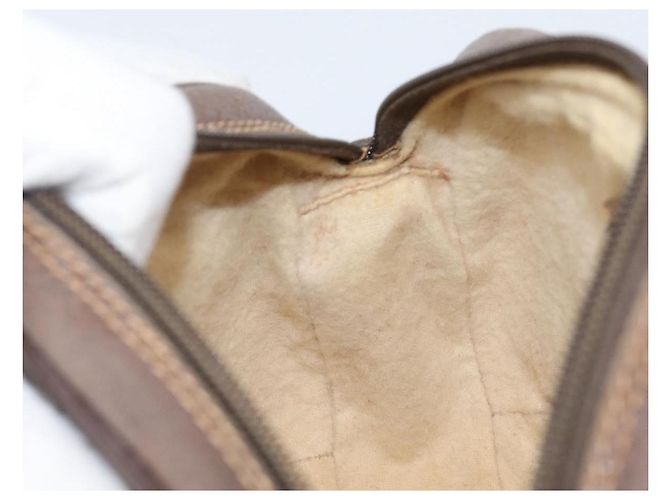 Borsa GUCCI GG Supreme Web Sherry Line PVC Beige Gold 89 02 066 Auth ka6037 D'oro - vista 19