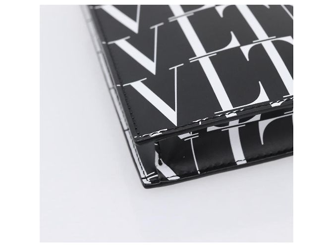 VALENTINO Borsa a tracolla per smartphone in pelle 2way Nero Argento Auth bs36903V - vista 16