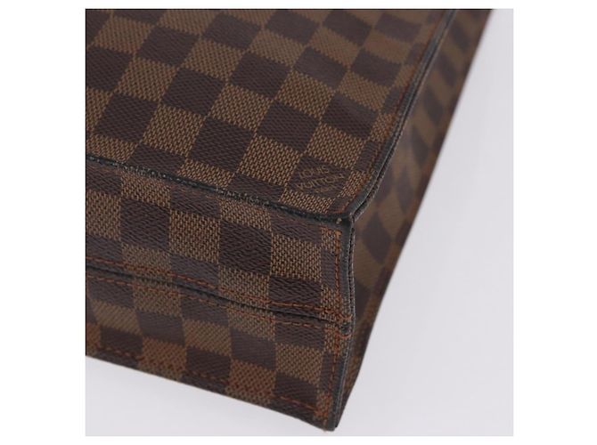 LOUIS VUITTON Damier Ebene Sac Plat Hand Bag N51140 LV Auth 200023A Damier ebène - vue 14