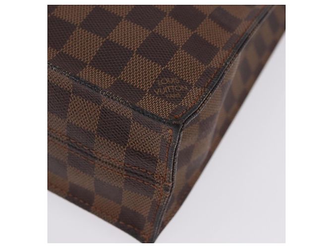 LOUIS VUITTON Damier Ebene Sac Plat Hand Bag N51140 LV Auth 200023A Damier ebène - vue 16
