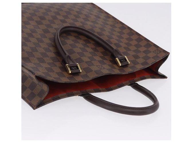 LOUIS VUITTON Damier Ebene Sac Plat Hand Bag N51140 LV Auth 200023A Damier ebène - vue 6