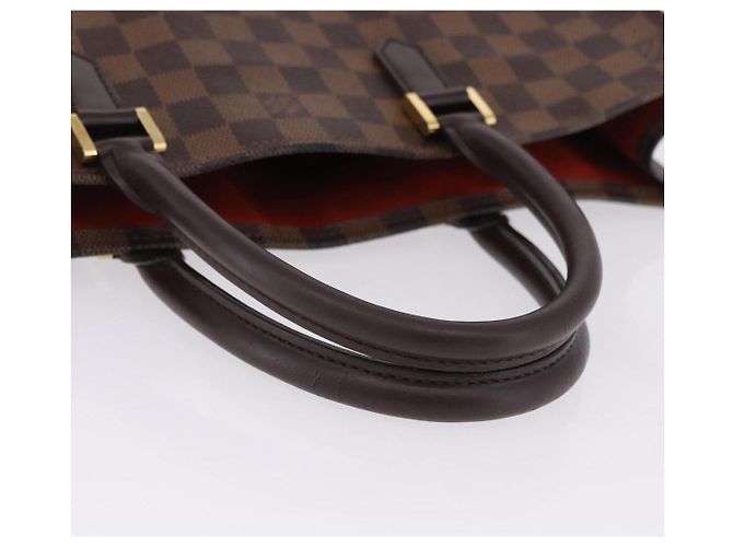 LOUIS VUITTON Damier Ebene Sac Plat Hand Bag N51140 LV Auth 200023A Damier ebène - vue 7
