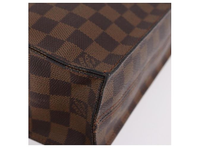 LOUIS VUITTON Damier Ebene Sac Plat Hand Bag N51140 LV Auth 200023A Damier ebène - vue 9