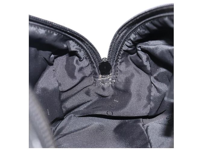 GUCCI Bolsa Pouch em couro preto prata 039 0974 Auth hk4120 - vista 19
