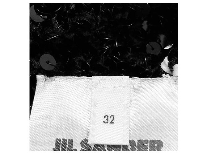 Jil Sander Handgestrickter Pullover mit Pailletten in Schwarz - Ansicht 5