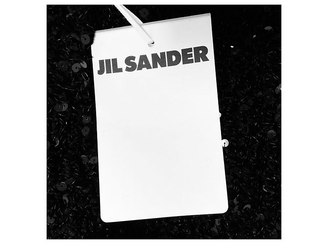 Jil Sander Handgestrickter Pullover mit Pailletten in Schwarz - Ansicht 6