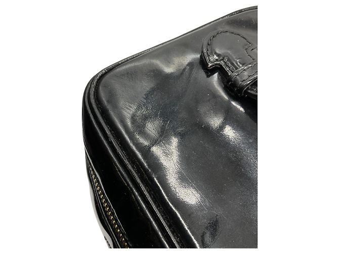 Chanel Black Patent Leather Vanity Case - view 5