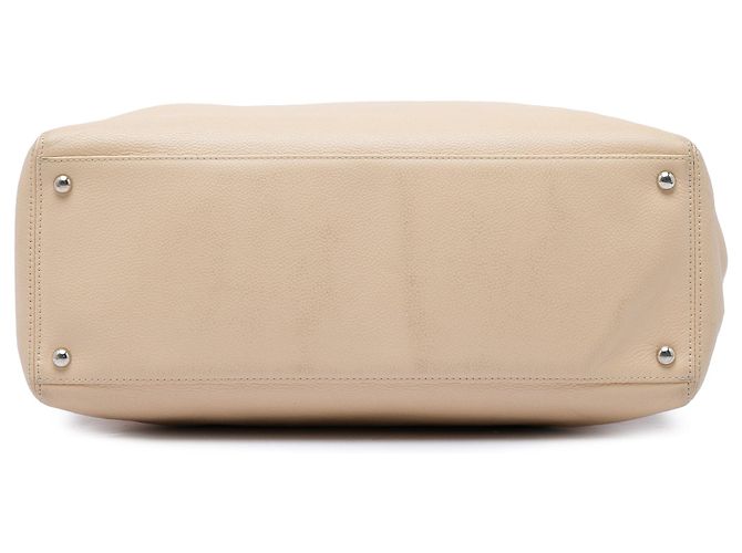 Borsa Tote Shopper Chanel Executive Cerf Medium in vitello marrone - vista 3