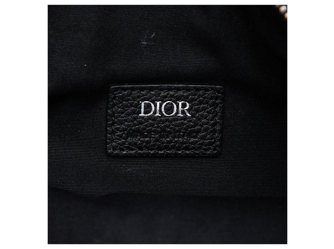 Borsa a tracolla Saddle in tela Dior Oblique blu - vista 5