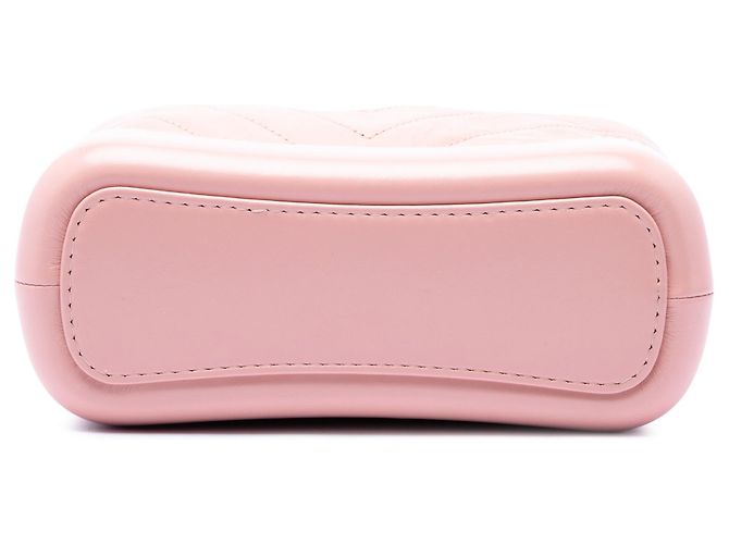 Borsa a tracolla Gabrielle Hobo Small in pelle di vitello invecchiata Chevron rosa Chanel - vista 3