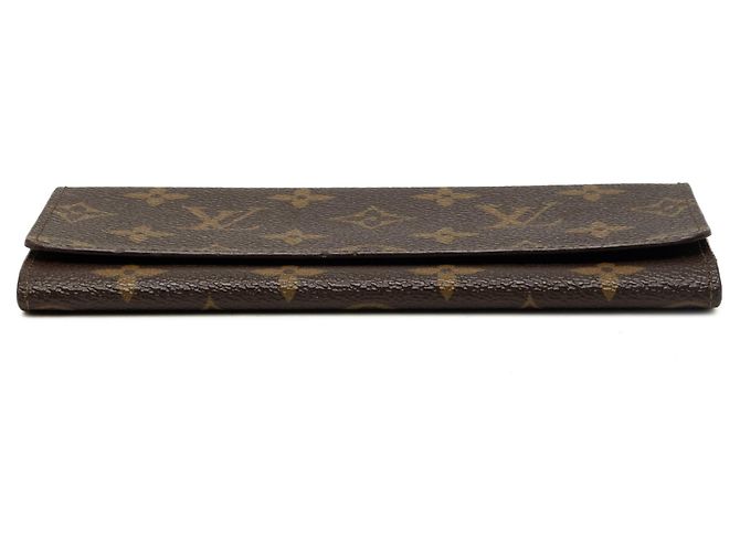 Carteira Longa Louis Vuitton Monogram Porte Yen Castanha Marrom - vista 3