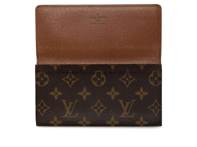 Carteira Longa Louis Vuitton Monogram Porte Yen Castanha Marrom - vista 6