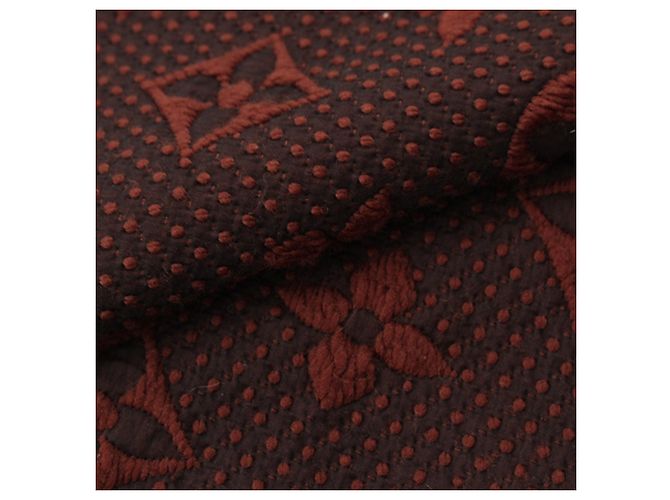 Sciarpa Louis Vuitton Monogram Echarpe Logomania in lana e seta marrone - vista 8