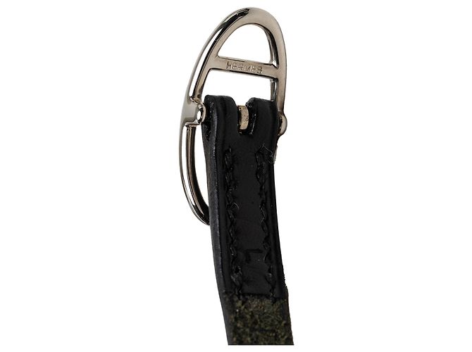 Bracciale Wrap Triple Tour Hermès in pelle Box Calf nera Nero - vista 6