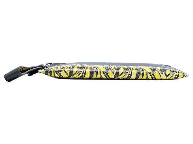 Clutch Prada Saffiano nera con stampa banana Nero - vista 3