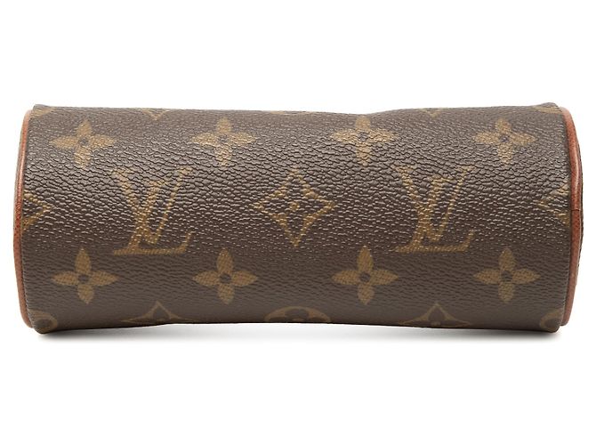 Borsa a mano Louis Vuitton Monogram Papillon Pochette Marrone - vista 3