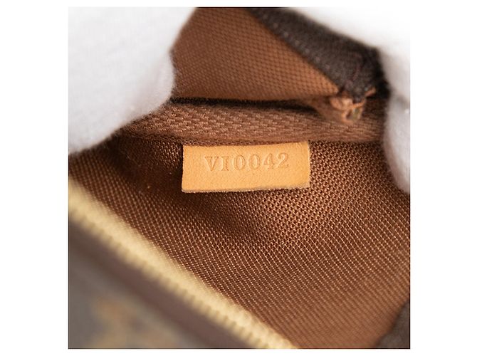 Borsa a tracolla Louis Vuitton Monogram Pochette Accessoires Marrone - vista 6