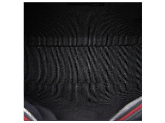 Borsa Camera Ballerine Chanel Large Bicolor Red in vitello matelassé CC Diamond Rosso - vista 4
