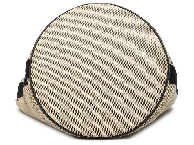 Borsa Secchiello Hermès Toile Saxo GM Beige - vista 3
