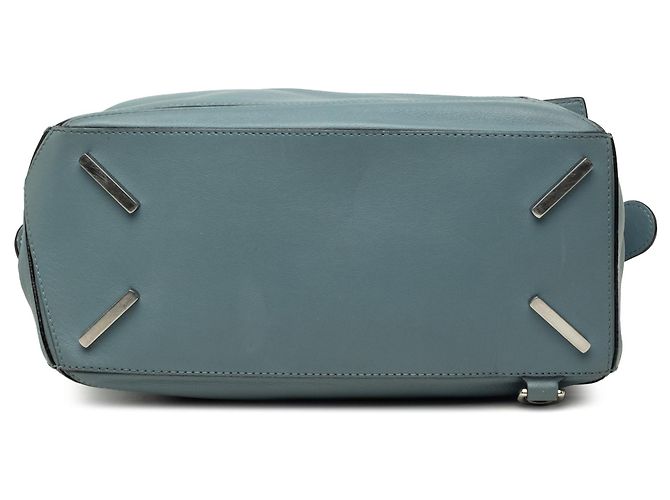 Borsa Puzzle LOEWE Medium in pelle di vitello blu - vista 3