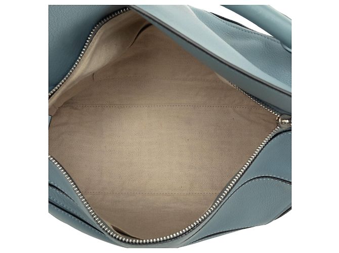 Borsa Puzzle LOEWE Medium in pelle di vitello blu - vista 4