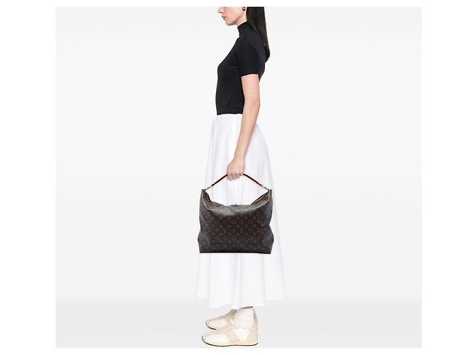 Sac à épaule Louis Vuitton Monogram Graceful MM Marron - vue 5