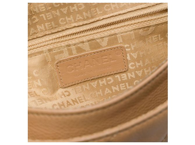 Borsa a tracolla Chanel Small Quilted Caviar Accordion Flap Marrone - vista 5
