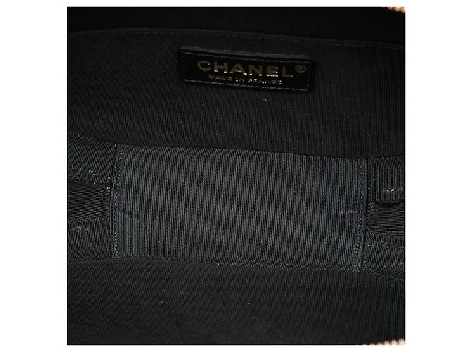 Borsa Vanity Satchel Chanel Small CC Matelassé in Vitello Stropicciato Bianca Bianco - vista 4