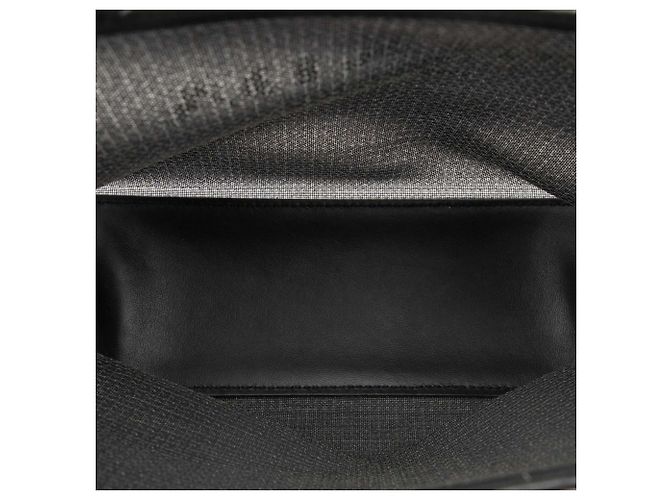 Piccola Tote Aperta Prada in Mesh con Paillettes Nera con Logo Nero - vista 4