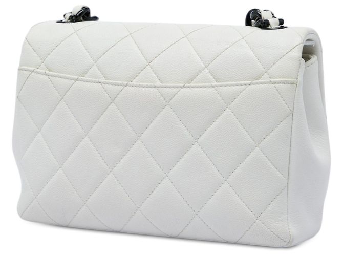 Borsa a tracolla Chanel Medium Quilted Caviar My Everything Flap bianca Bianco - vista 2