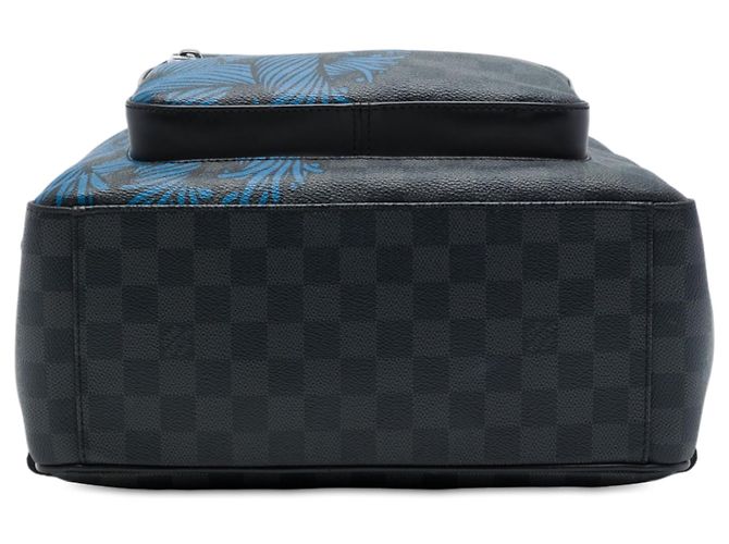Zaino Louis Vuitton Limited Edition Damier Graphite Rope Josh Nero - vista 3