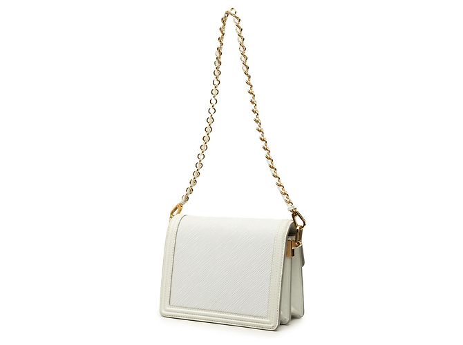 Borsa Louis Vuitton Epi Mini Dauphine Satchel Bianca Bianco - vista 2