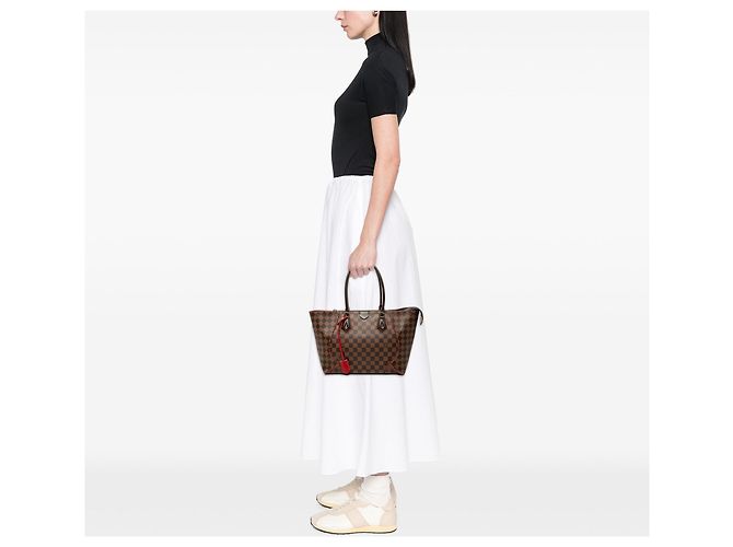 Borsa Tote Louis Vuitton Damier Ebene Caissa MM Marrone - vista 6