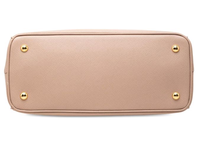 Borsa Prada Medium Saffiano Lux Galleria Beige - vista 3