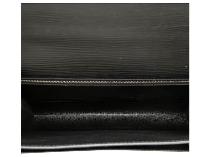 Borsa Satchel Louis Vuitton Epi Monceau 28 Nera Nero - vista 3