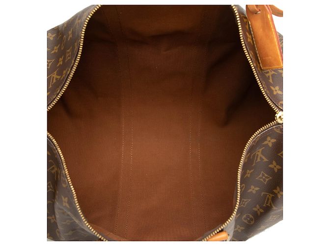 Borsa da viaggio Louis Vuitton Monogram Keepall Bandouliere 50 Marrone - vista 4