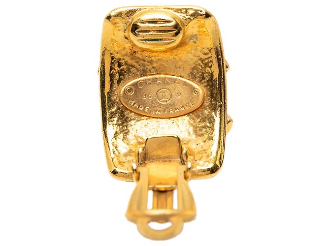 Orecchini a clip Chanel CC placcati oro D'oro - vista 3