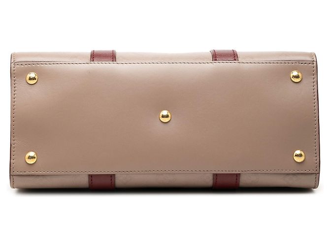 Borsa Satchel Louis Vuitton Monogram Cuir Plume Very Tote MM Marrone - vista 3