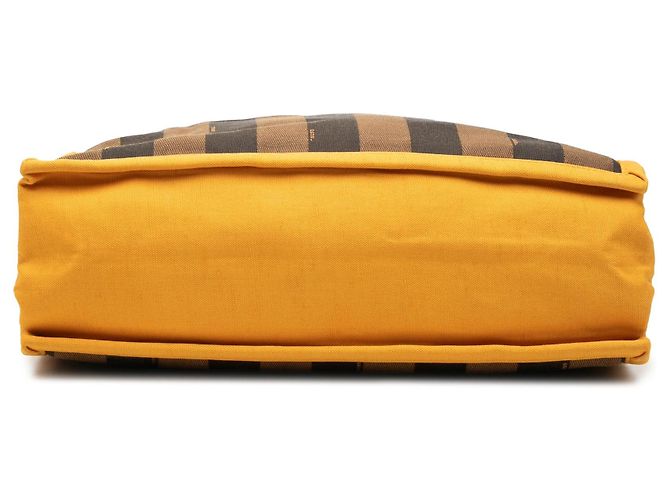Sacola Fendi Pequin Canvas marrom - vista 3