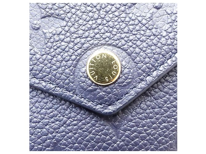 Louis Vuitton Monogram Empreinte Victorine Wallet Blue Small Wallets Blau - Ansicht 8