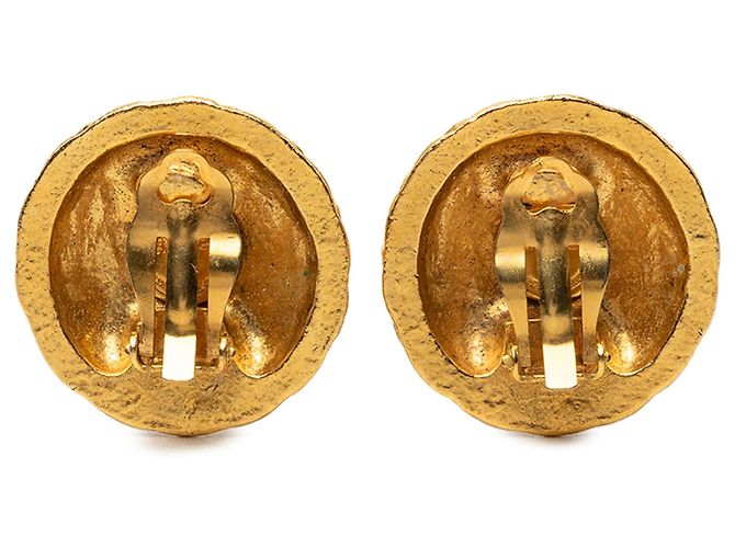 Orecchini a clip Chanel CC placcati oro D'oro - vista 2