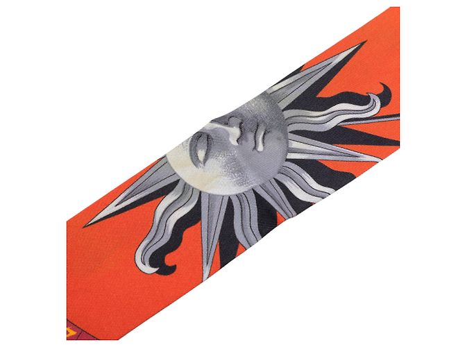 Pañuelo Twilly de seda Hermès Astrologie rojo Roja - vista 6