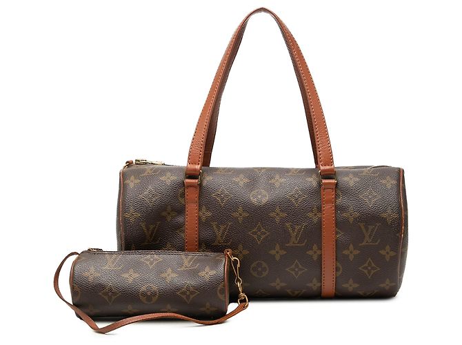 Borsa a mano Louis Vuitton Monogram Papillon 30 Marrone - vista 9